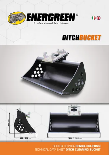 DITCH BUCKET – tehnički list