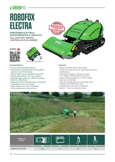 Peruzzo ROBOFOX ELECTRA – brošura