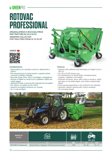 Peruzzo ROTOVAC PROFESSIONAL – brošura