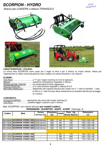 Peruzzo SCORPION HYDRO / HYDRO HD – brošura
