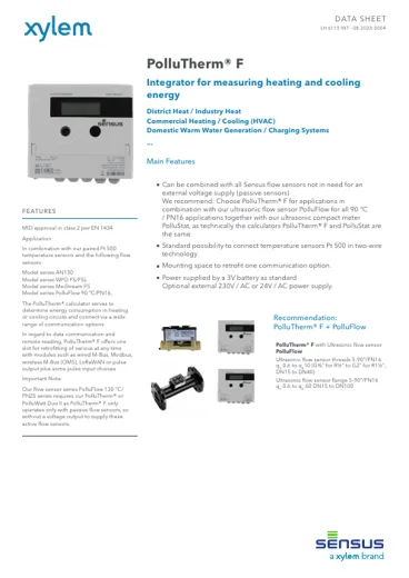 Sensus PolluTherm F