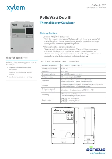Sensus PolluWatt Duo III