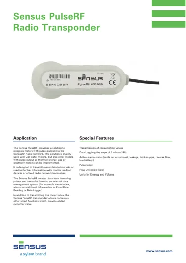 Sensus PulseRF