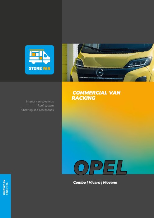 StoreVan katalog – Opel